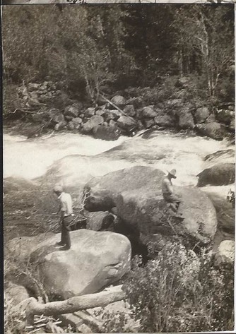 Above Popo Agie Falls Abt 1928